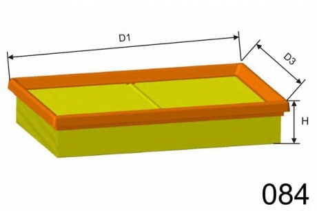 Воздушный фильтр MISFAT P384 (фото 1)