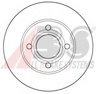 Диск гальмівний AUDI 80/90/100 передн. вент. (вир-во) A.B.S. 15746 (фото 1)