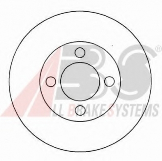 Гальмівний диск задн. Audi 100/80 (82-00) A.B.S. 15749 (фото 1)