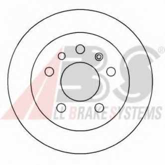 Гальмівний диск задн. Vectra/Omega/Omega/Senator/Carlton/Senator/Royale 78-05 A.B.S. 15818 (фото 1)