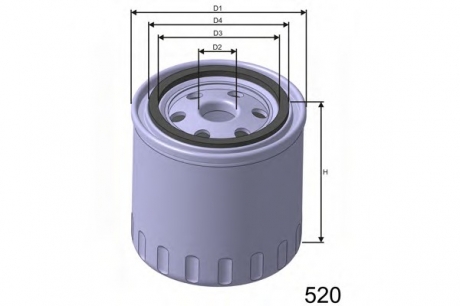 Масляный фильтр MISFAT Z165 (фото 1)