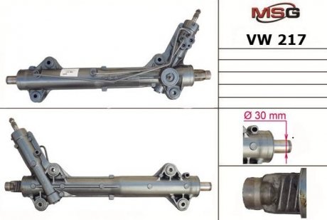 Рулевая рейка с ГУР восстановленная MERCEDES Sprinter 2006-,VW Crafter 2006- MSG VW 217R (фото 1)