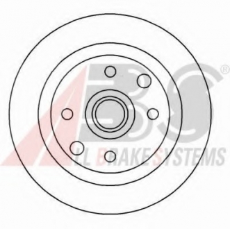 Гальмівний диск задн. Cavalier/Astra/KadeVectra 87-95 A.B.S. 15893 (фото 1)