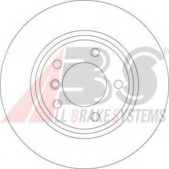 Тормозной диск A.B.S. A.B.S. 17023 (фото 1)