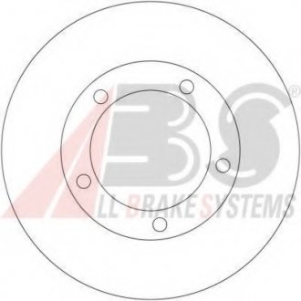 Гальмівний диск пер. Prado/Land Cruiser/Macho/LX/Land Cruiser 98-08 A.B.S. 17189 (фото 1)