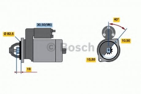 Стартер BOSCH 0 001 109 031 (фото 1)