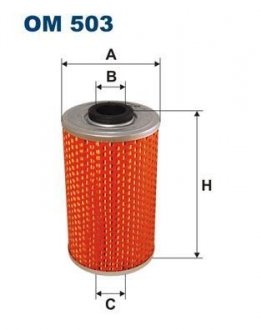 Фільтр масла FILTRON OM 503 (фото 1)