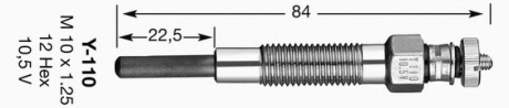 Свічка розжарювання NGK 6825 (фото 1)