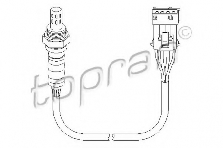 Лямбда-зонд TOPRAN / HANS PRIES 721 861 (фото 1)