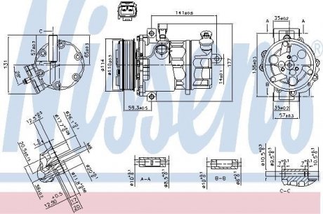 Компрессор NISSENS 890074 (фото 1)