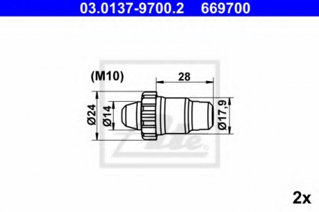 Гальмівні аксесуари 03.0137-9700.2 ATE 03013797002 (фото 1)