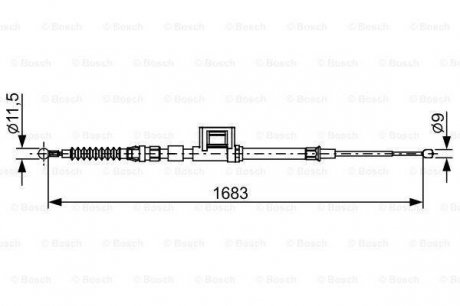 Трос BOSCH 1 987 482 645 (фото 1)