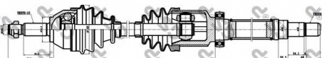 Привідний вал GSP 218102 (фото 1)