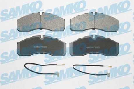 Гальмівні колодки, дискове гальмо (набір) SAMKO 5SP1109A (фото 1)