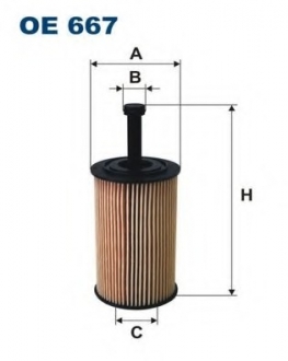 Фільтр масла FILTRON OE667/4 (фото 1)