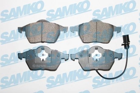 Гальмівні колодки, дискове гальмо (набір) SAMKO 5SP1238 (фото 1)