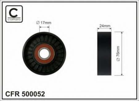 Ролик CAFFARO 500052 (фото 1)