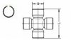 Хрестовина валу кард. NISSAN PATHFINDER III, PATHFINDER III (вир-во GKN) SPIDAN U 218 (фото 2)