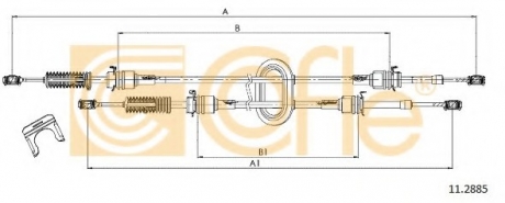 Трос COFLE 11.2885 (фото 1)