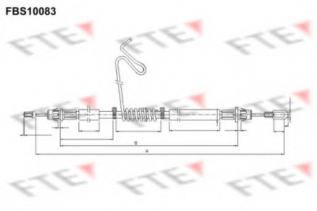 Трос FTE FBS10083 (фото 1)