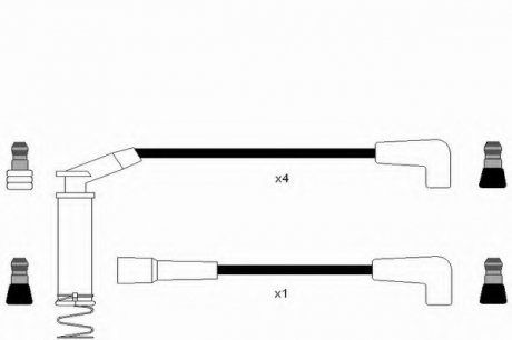 Дроти запалення, набір NGK RCOP1204 (фото 1)