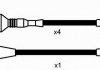 Високовольтні дроти (набір) NGK RCAR604 (фото 1)