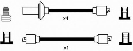 Комплект проводів запалювання NGK RCVW217 (фото 1)
