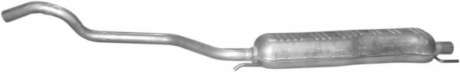 Глушитель алюм. сталь, средн. часть Opel Zafira A 1.6, 1.8, 2.2 (-05) (17.623) POLMOSTROW 17623 (фото 1)