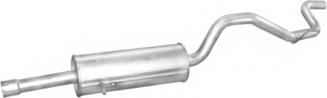 Глушитель (задняя часть) алюминизированная сталь Ford Transit 80-150 2.5D (96-) (08.382) POLMOSTROW 08382 (фото 1)