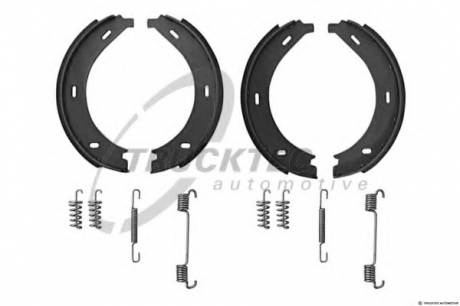 Комплект тормозных колодок, стояночная тормозная система TRUCKTEC 0235046 (фото 1)