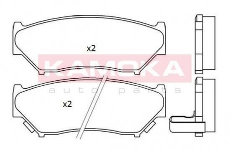 KLOCKI HAMULC. PRZУD SUZUKI GRAND VITARA 98- KAMOKA JQ101312 (фото 1)