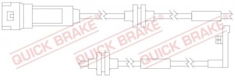 Датчик износа дисковых тормозных колодок QUICK BRAKE WS0158A (фото 1)