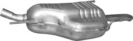 Глушитель (задняя часть) алюминизированная сталь Opel Zafira A 1.8 (03-05) (17.625) POLMOSTROW 17625 (фото 1)
