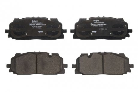Дисковые тормозные колодки, комплект Delphi LP3272 (фото 1)