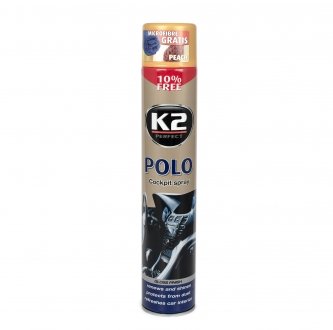 Поліроль для торпедо "персик" / PERFECT POLO COCKPIT SPRAY 750ML PEACH K2 K407BR0 (фото 1)