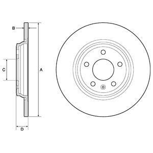 TARCZA HAM.AUDI A4 15- TYL Delphi BG4800C (фото 1)