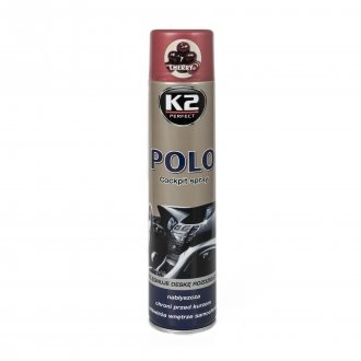 Поліроль для торпедо "вишня" / PERFECT POLO COCKPIT SPRAY 600ML CHERRY K2 K406WI (фото 1)