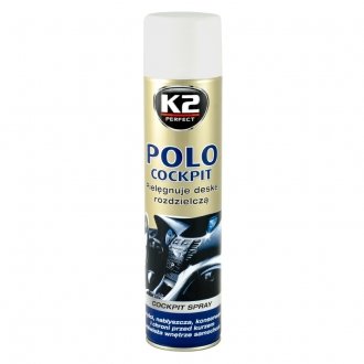 Поліроль для торпедо "фреш" / PERFECT POLO COCKPIT SPRAY 600ML FRESH K2 K406FR (фото 1)
