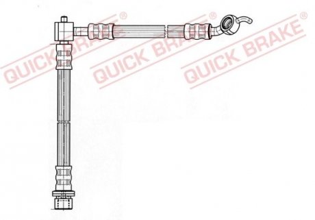 Тормозной шланг QUICK BRAKE 50833 (фото 1)