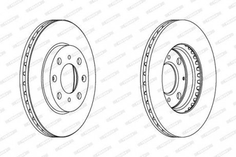 Диск гальмівний FERODO DDF1231C (фото 1)