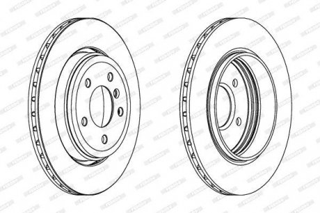 Тормозной диск FERODO DDF1280C (фото 1)