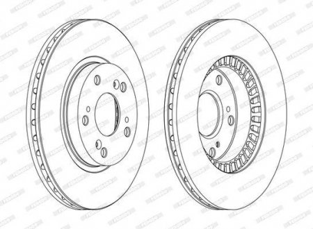 Тормозной диск FERODO DDF1496C (фото 1)