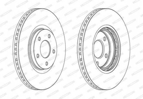 Гальмівний диск FERODO DDF1724C (фото 1)