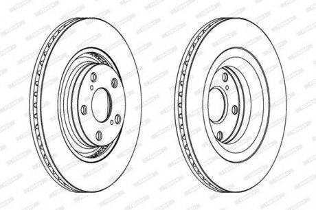 Тормозной диск FERODO DDF1754C (фото 1)