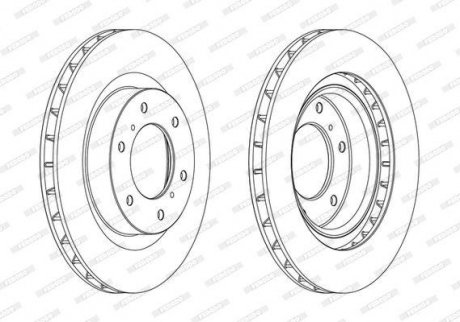 Гальмівний диск FERODO DDF1757C (фото 1)