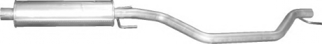 Глушитель, алюм. сталь, середн. часть Opel Signum / Vectra C 2.0 DTi/2.2 DTi 02/ POLMOSTROW 1772 (фото 1)