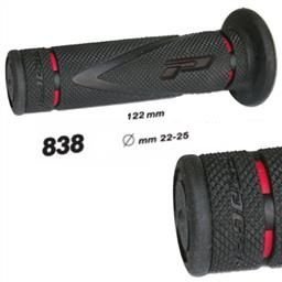 Грипсы 838 X-Slim красно/черные, диам.22/25 / д=122мм PROGRIP MO 710-351 (фото 1)