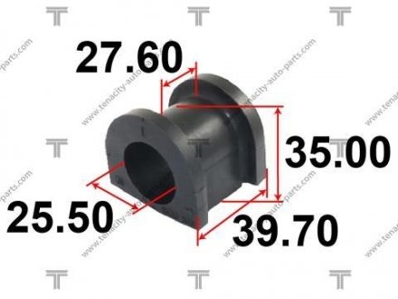 Втулка переднего стабилизатора TENACITY ASBHO1013 (фото 1)