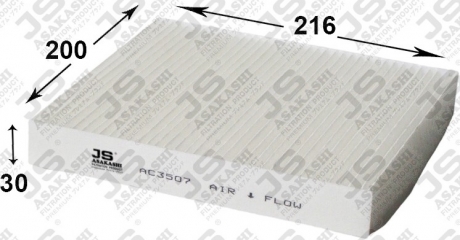 Фильтр салона JS ASAKASHI AC3507 (фото 1)