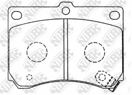 Колодки тормозные передние Mazda 323 NiBK PN5230 (фото 1)